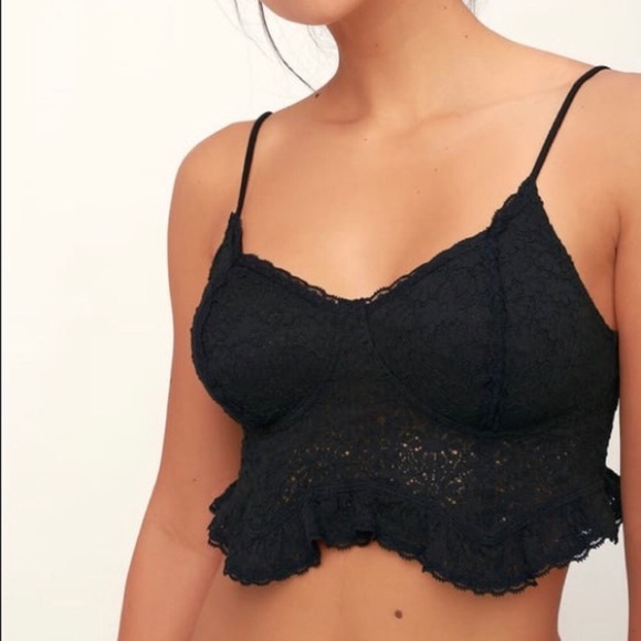 Free People Fleur De Lys Lace Crop Cami 3 Pair NWT - Picture 5 of 6